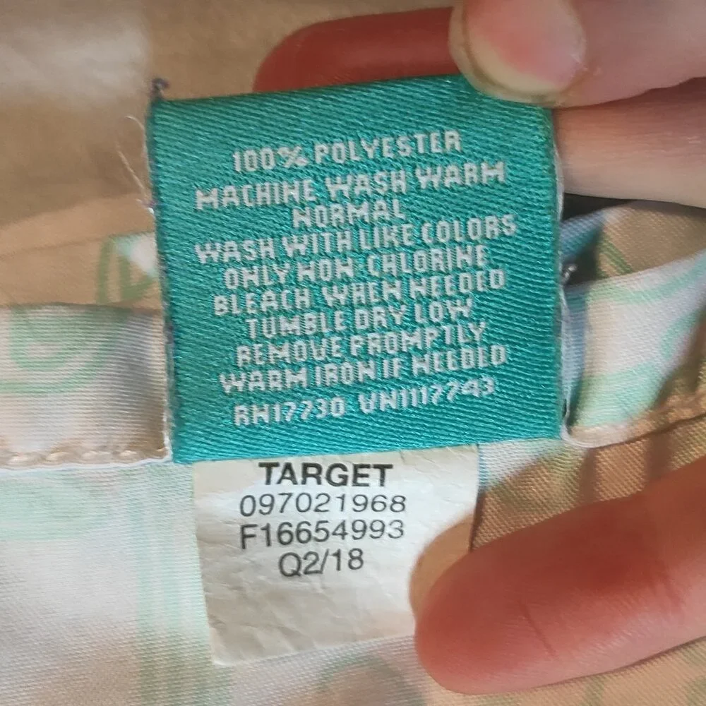 Pillowfort Music Instrument Playful Practice Microfiber Flat Sheet Mint Green